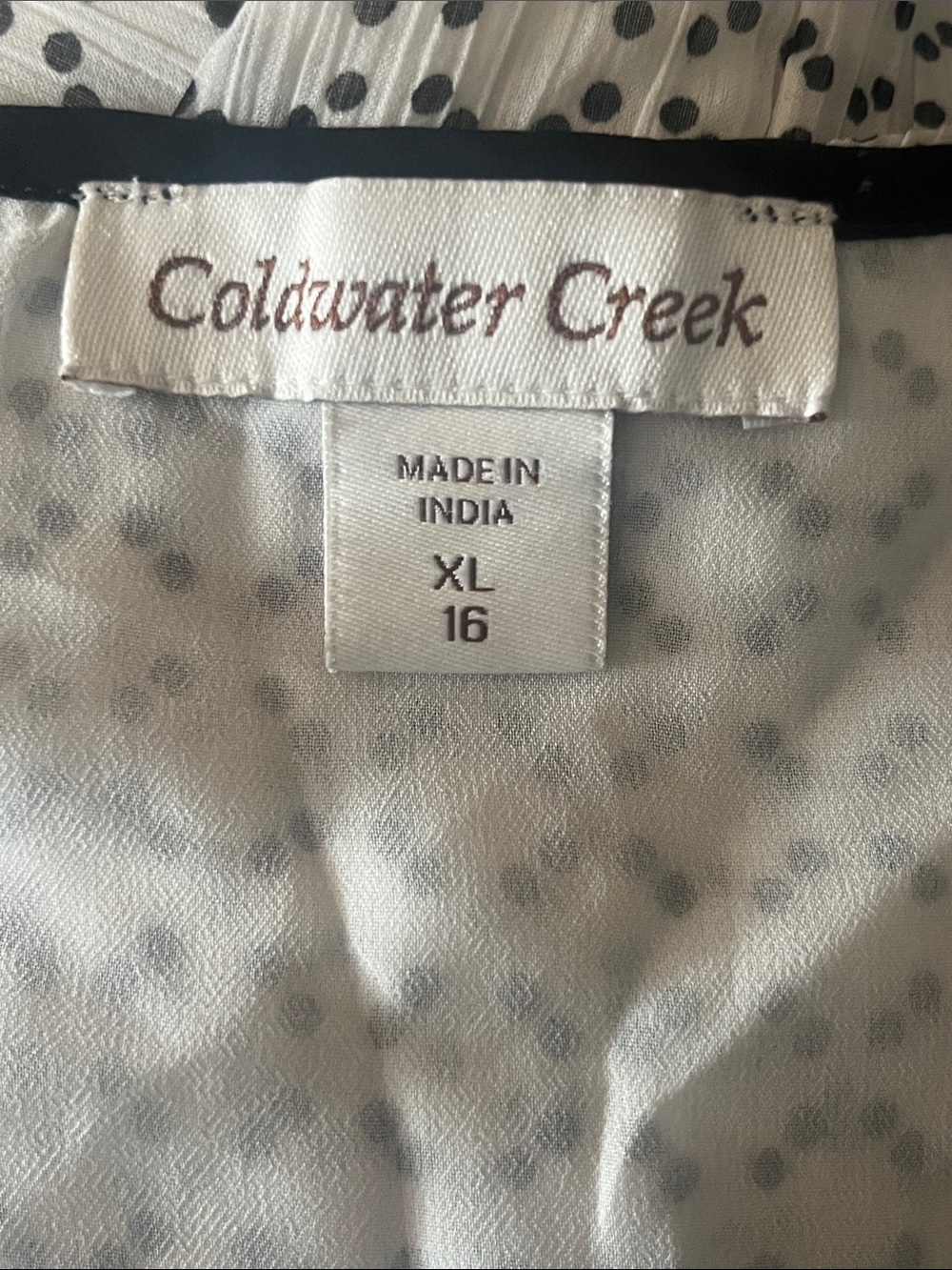 Coldwater Creek Polka Dot Geometric Tank - Picture 4 of 5